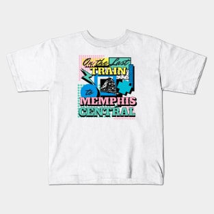 On the Last Train to Memphis Central Kids T-Shirt